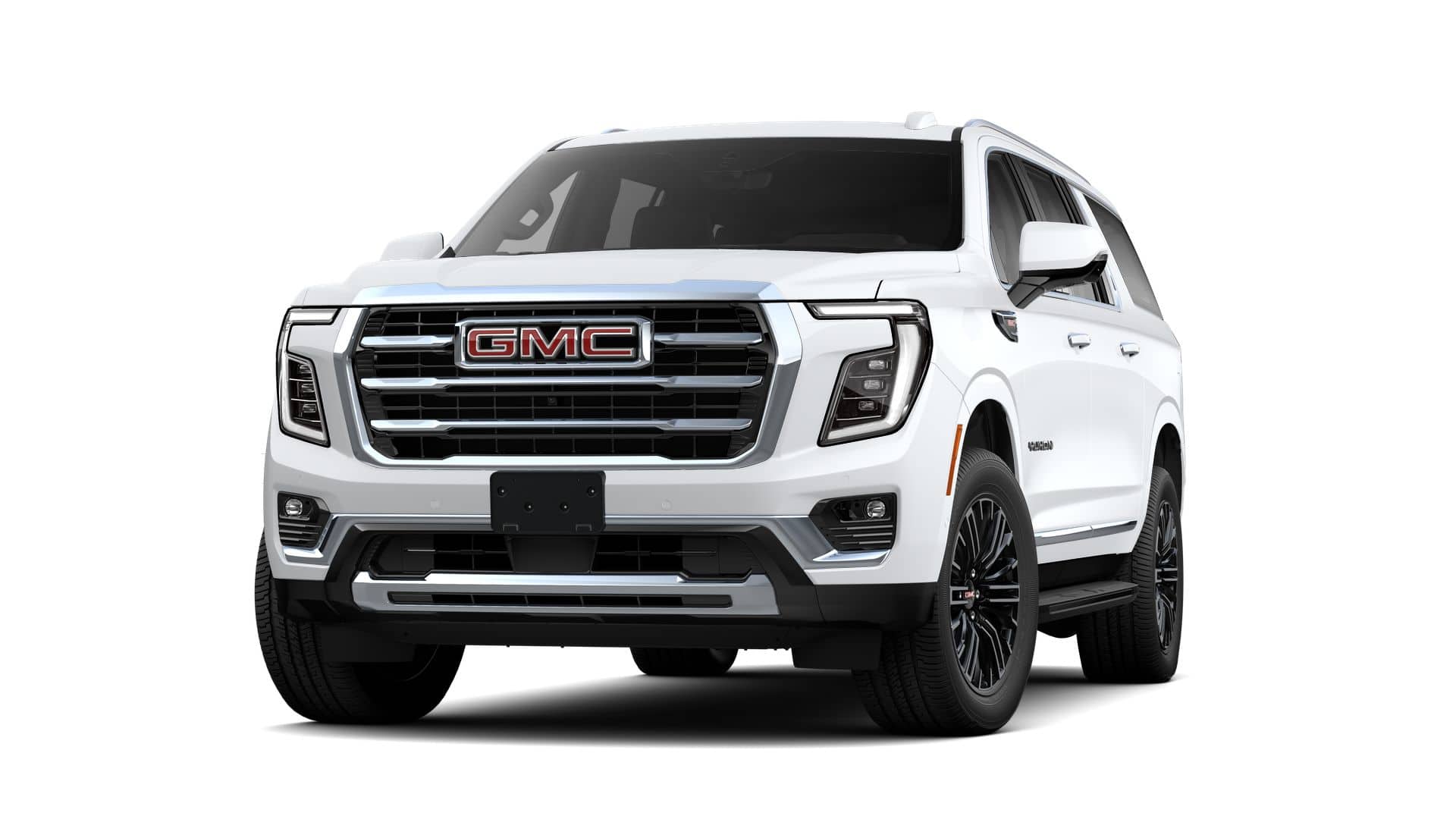 2026 GMC Yukon XL Elevation in Summit White — front three-quarter view
