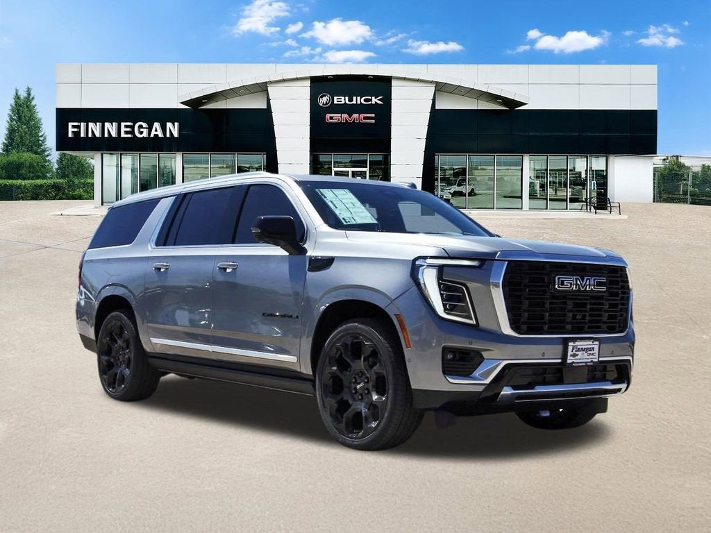 2026 GMC Yukon XL Denali in Sterling Metallic — front three-quarter view