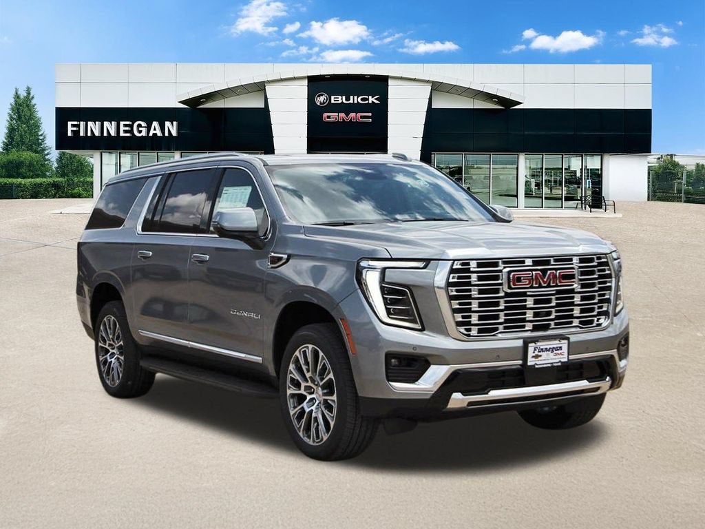 2026 GMC Yukon XL Denali in Sterling Metallic — front three-quarter view