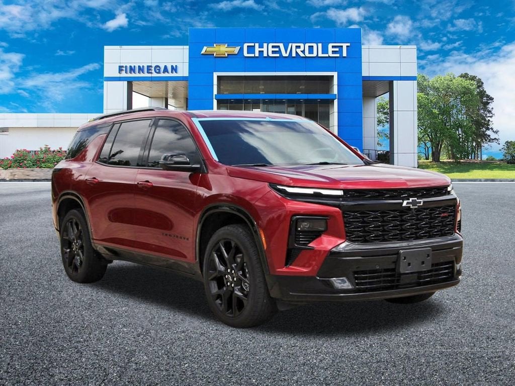 2024 Chevrolet Traverse RS in Radiant Red Tintcoat — front three-quarter view