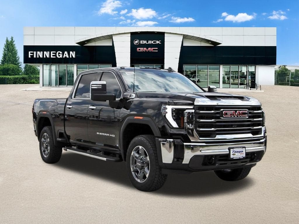 2026 GMC Sierra 2500 HD SLT in Onyx Black — front three-quarter view