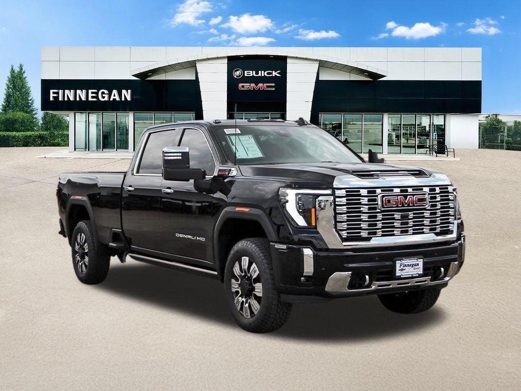 2026 GMC Sierra 3500 HD Denali in Onyx Black — front three-quarter view