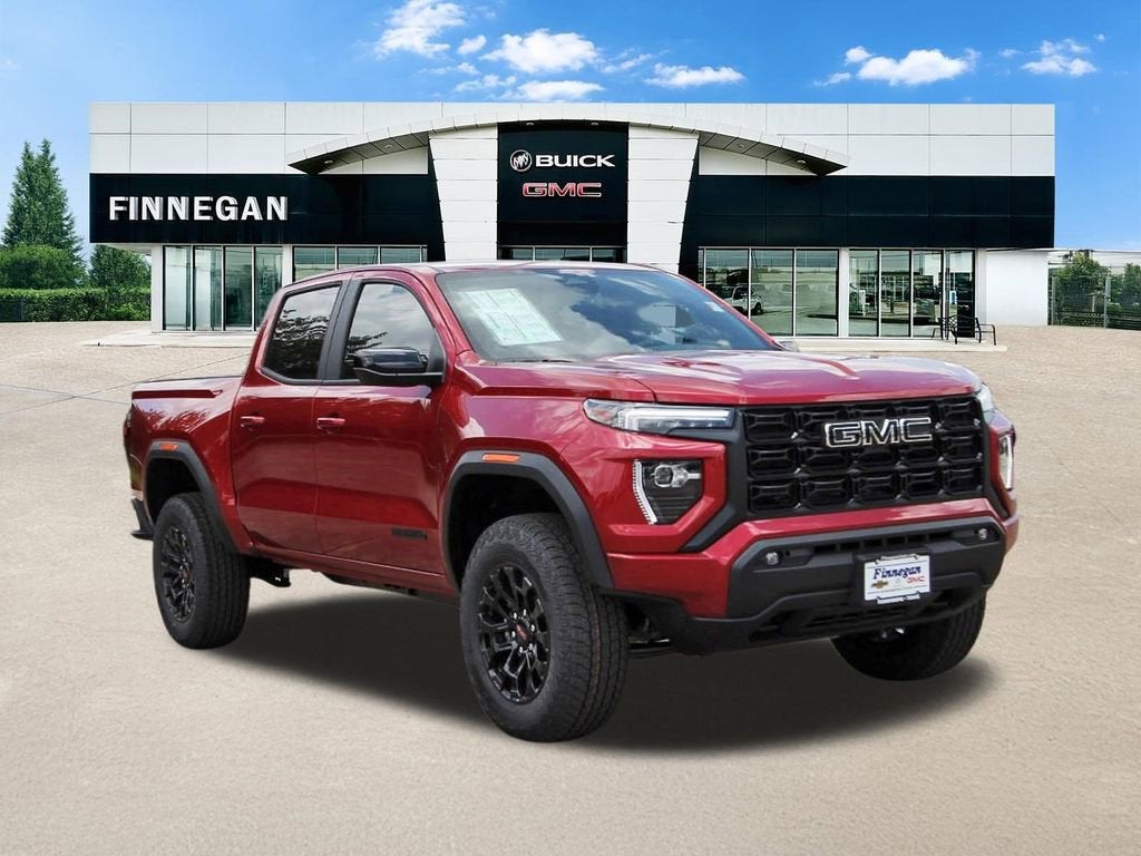2026 GMC Canyon Elevation in Volcanic Red Tintcoat — front three-quarter view