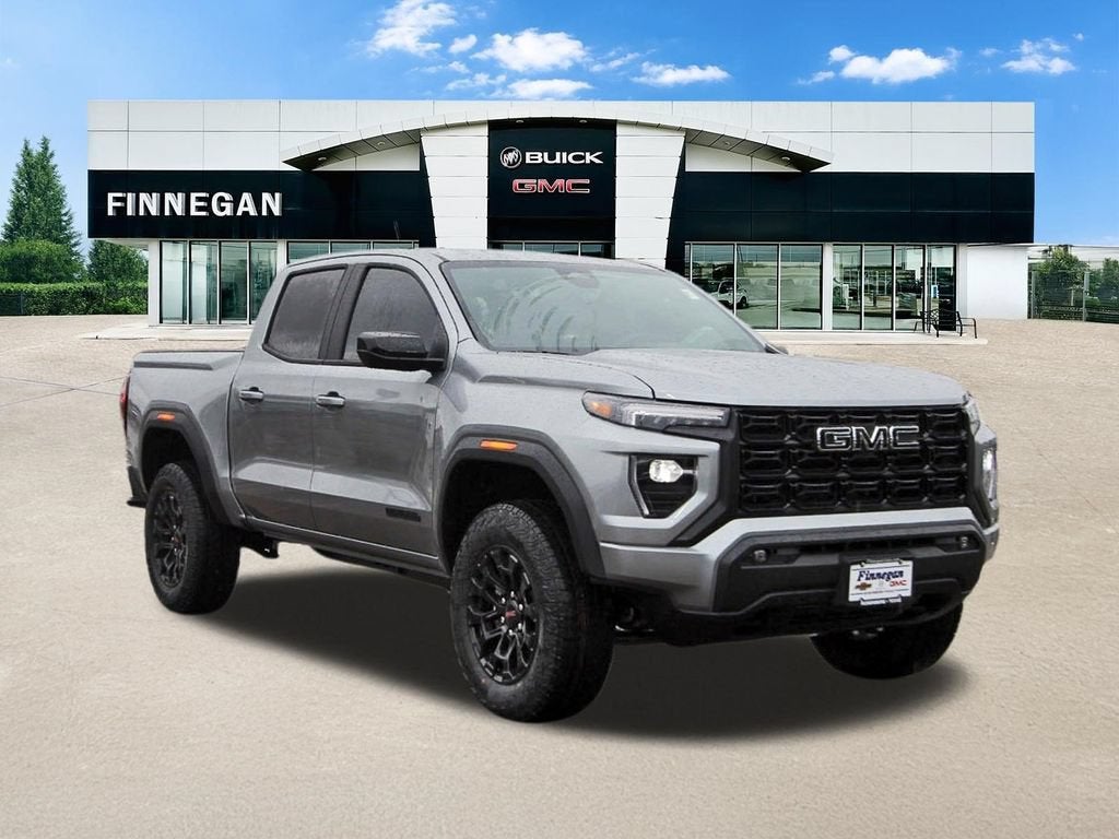 2026 GMC Canyon Elevation in Sterling Metallic — front three-quarter view