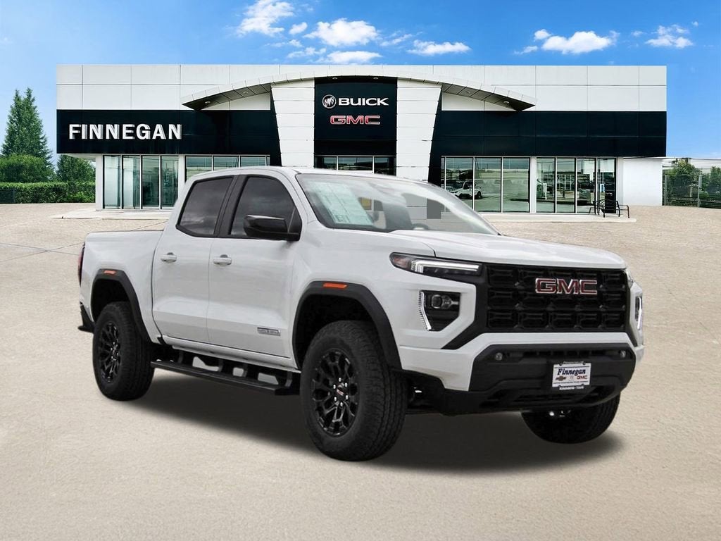 2026 GMC Canyon Elevation in Summit White — front three-quarter view