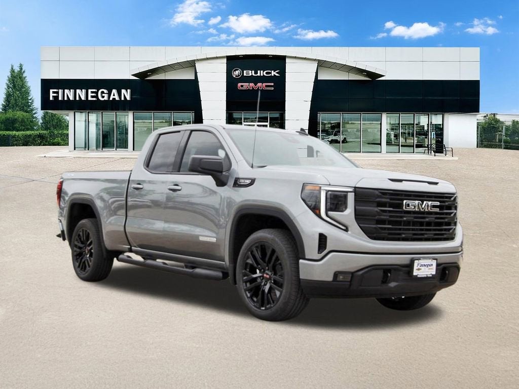 2026 GMC Sierra 1500 Elevation in Sterling Metallic — front three-quarter view