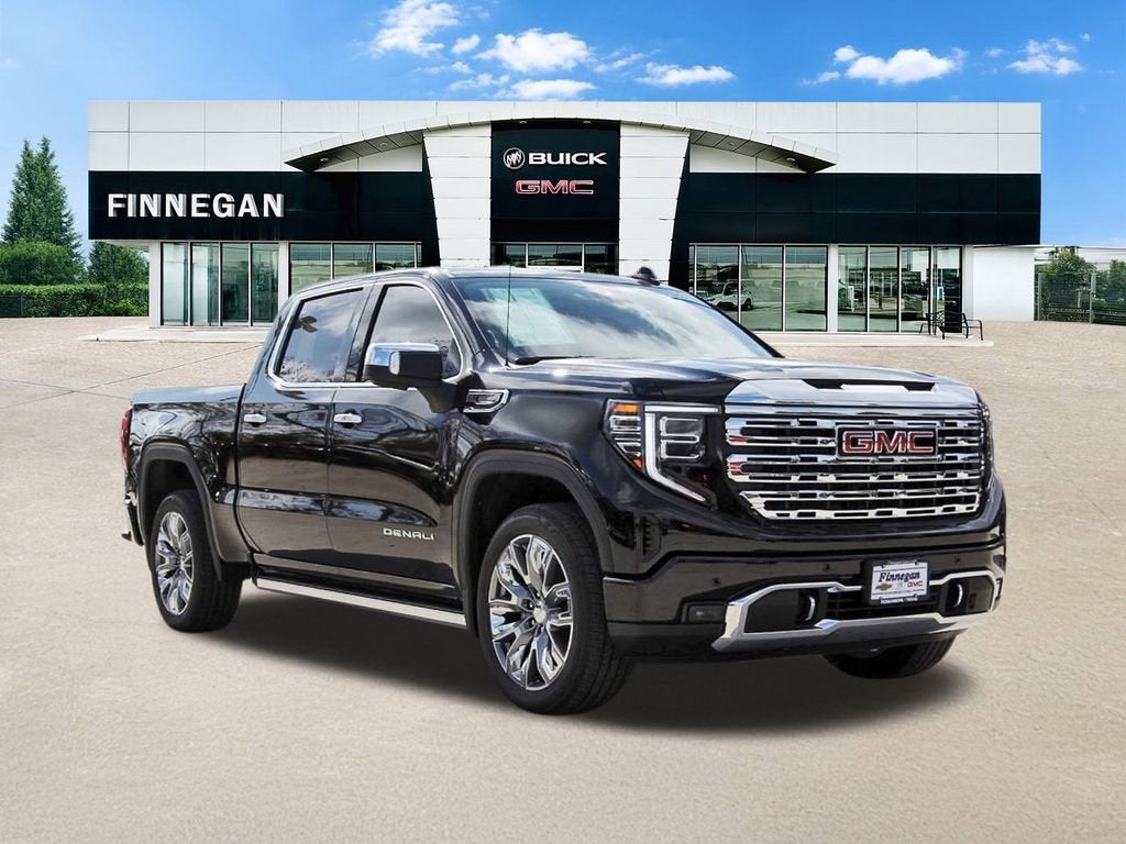 2026 GMC Sierra 1500 Denali in Onyx Black — front three-quarter view