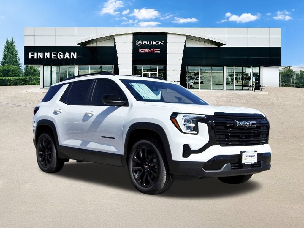 2026 GMC Terrain Elevation in Summit White — front three-quarter view