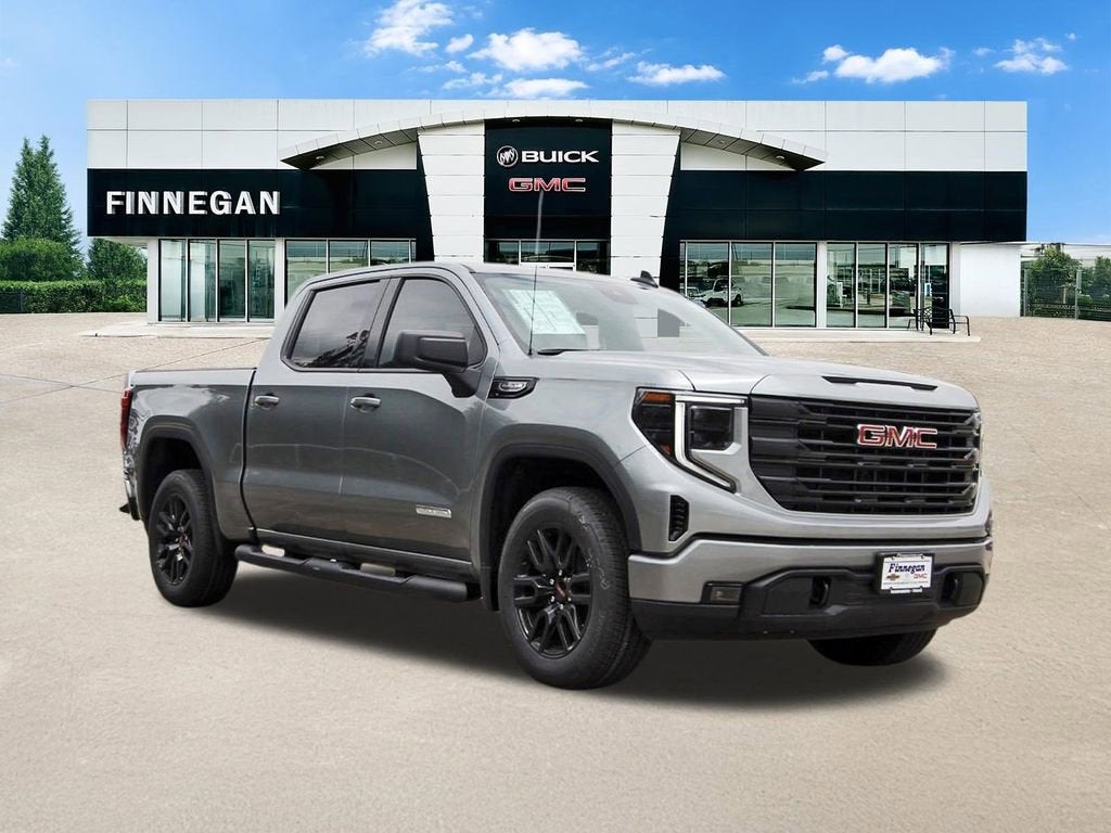 2026 GMC Sierra 1500 Elevation in Sterling Metallic — front three-quarter view