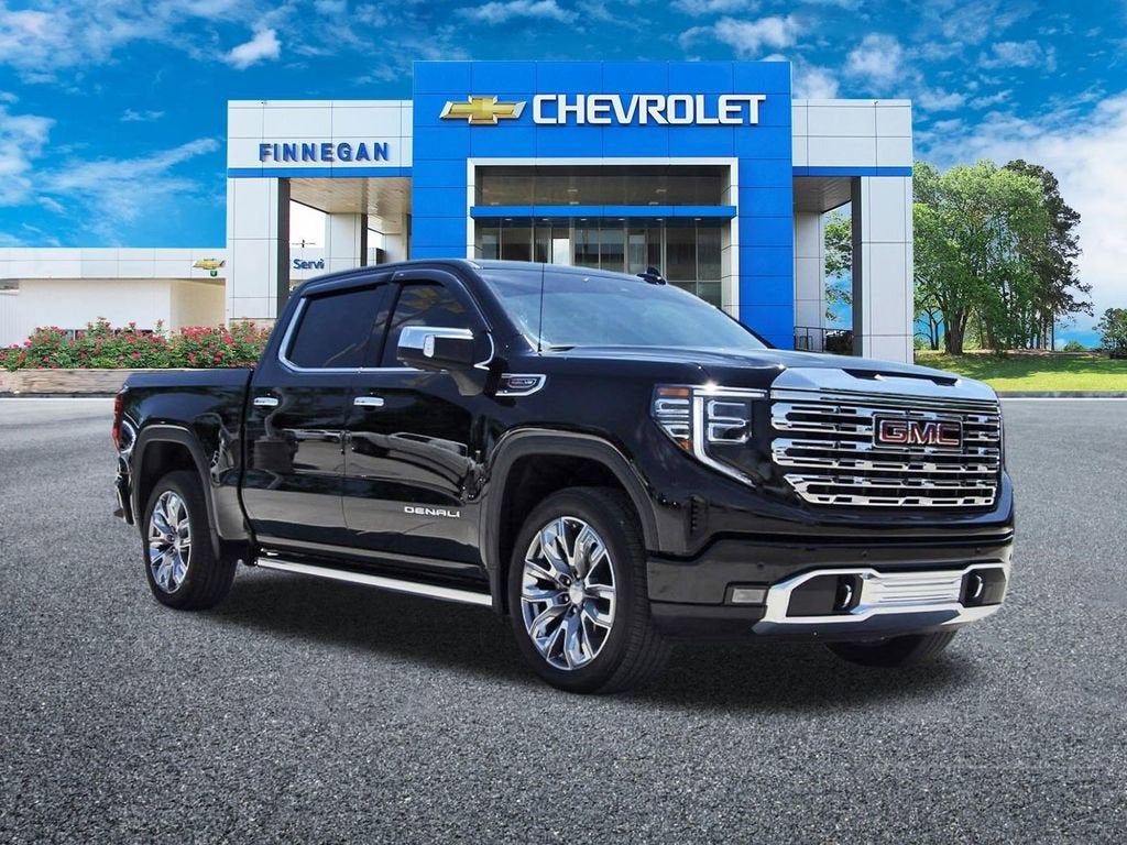 2026 GMC Sierra 1500 Denali in Onyx Black — front three-quarter view