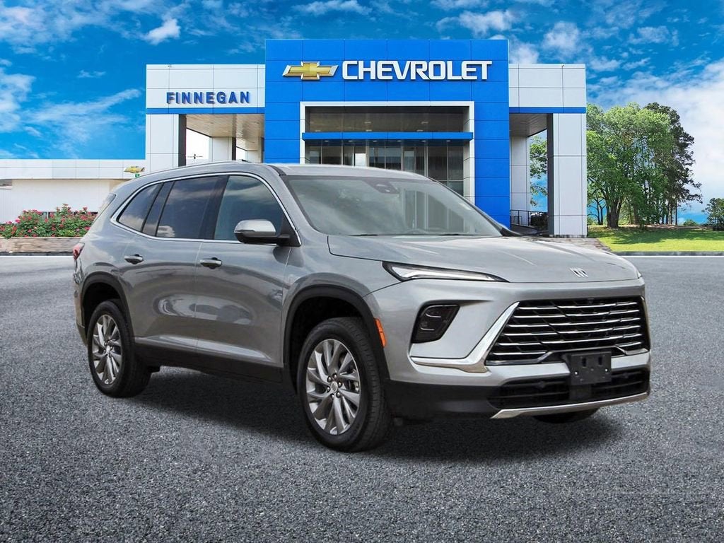 2025 Buick Enclave Preferred in Moonstone Gray Metallic — front three-quarter view