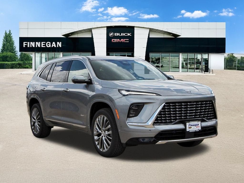 2026 Buick Enclave Avenir in Moonstone Gray Metallic — front three-quarter view