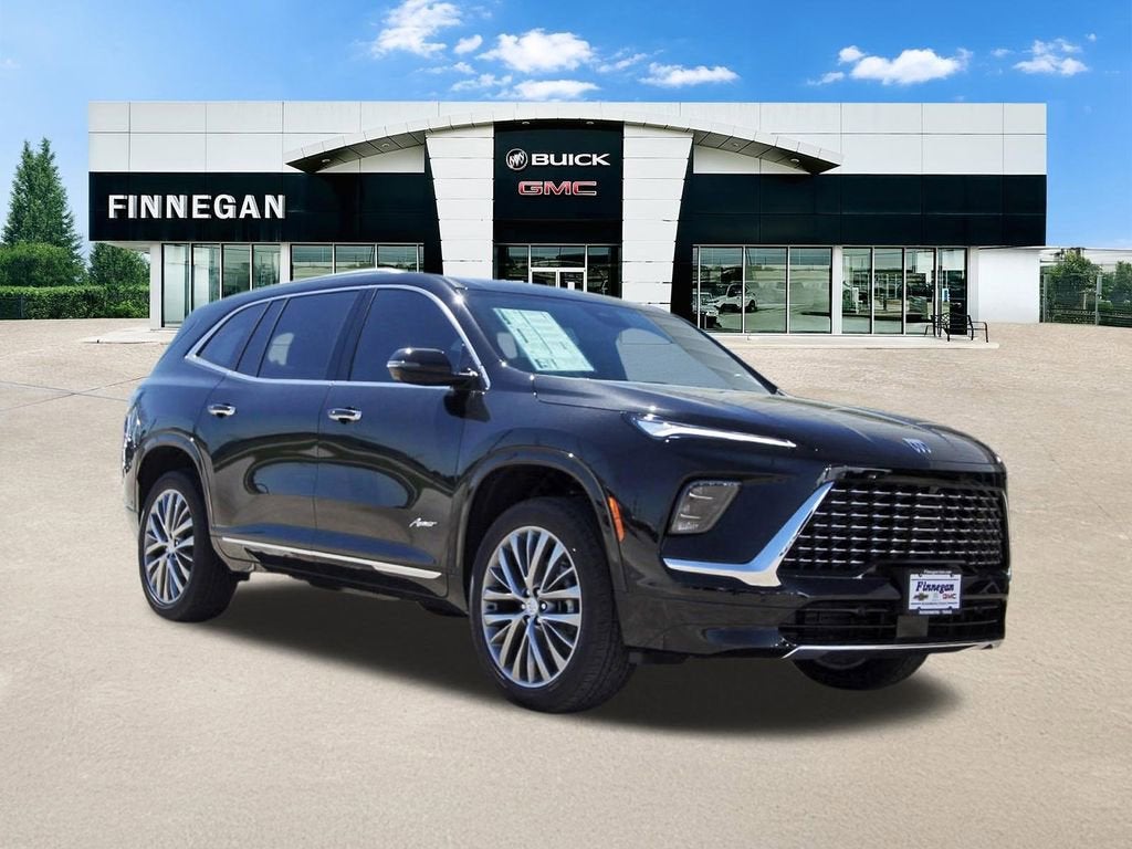 2026 Buick Enclave Avenir in Ebony Twilight Metallic — front three-quarter view