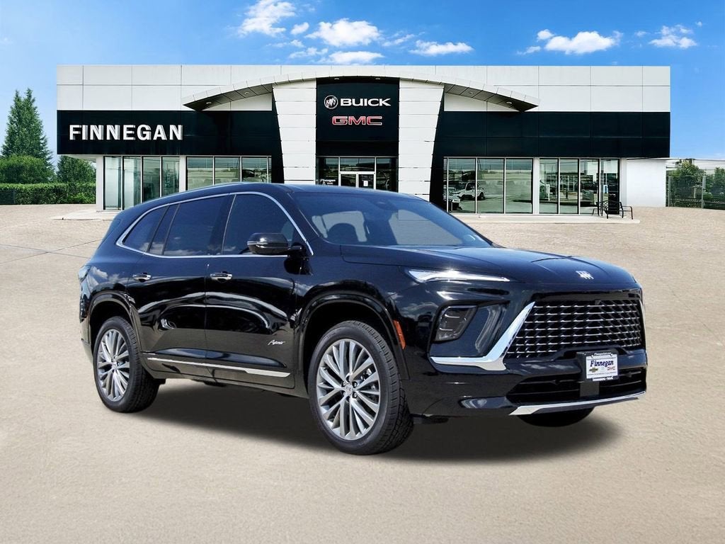 2026 Buick Enclave Avenir in Ebony Twilight Metallic — front three-quarter view