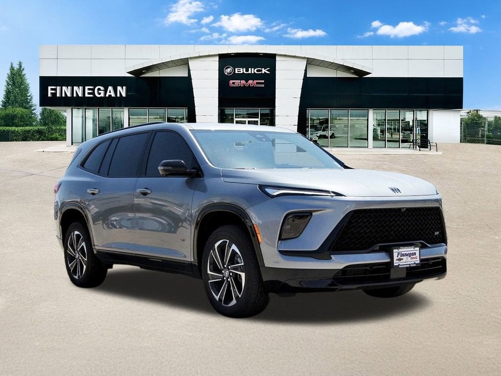 2026 Buick Enclave Sport Touring in Moonstone Gray Metallic — front three-quarter view