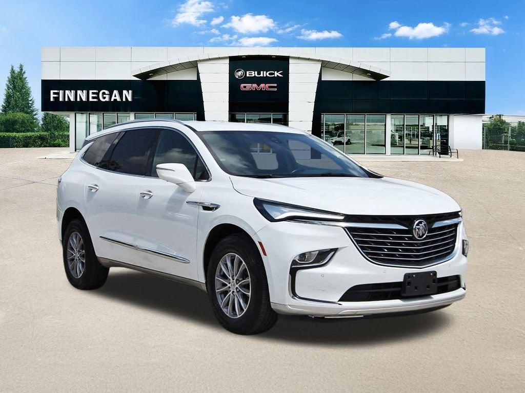 2024 Buick Enclave Premium in Summit White — front three-quarter view