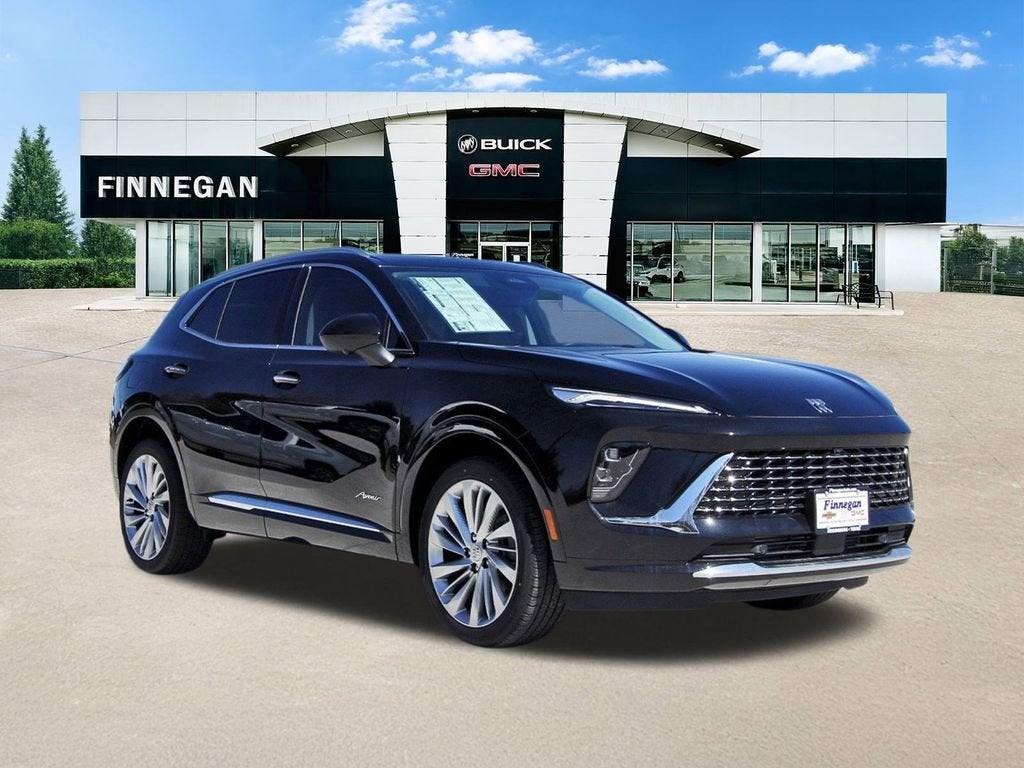 2026 Buick Envision Avenir in Ebony Twilight Metallic — front three-quarter view